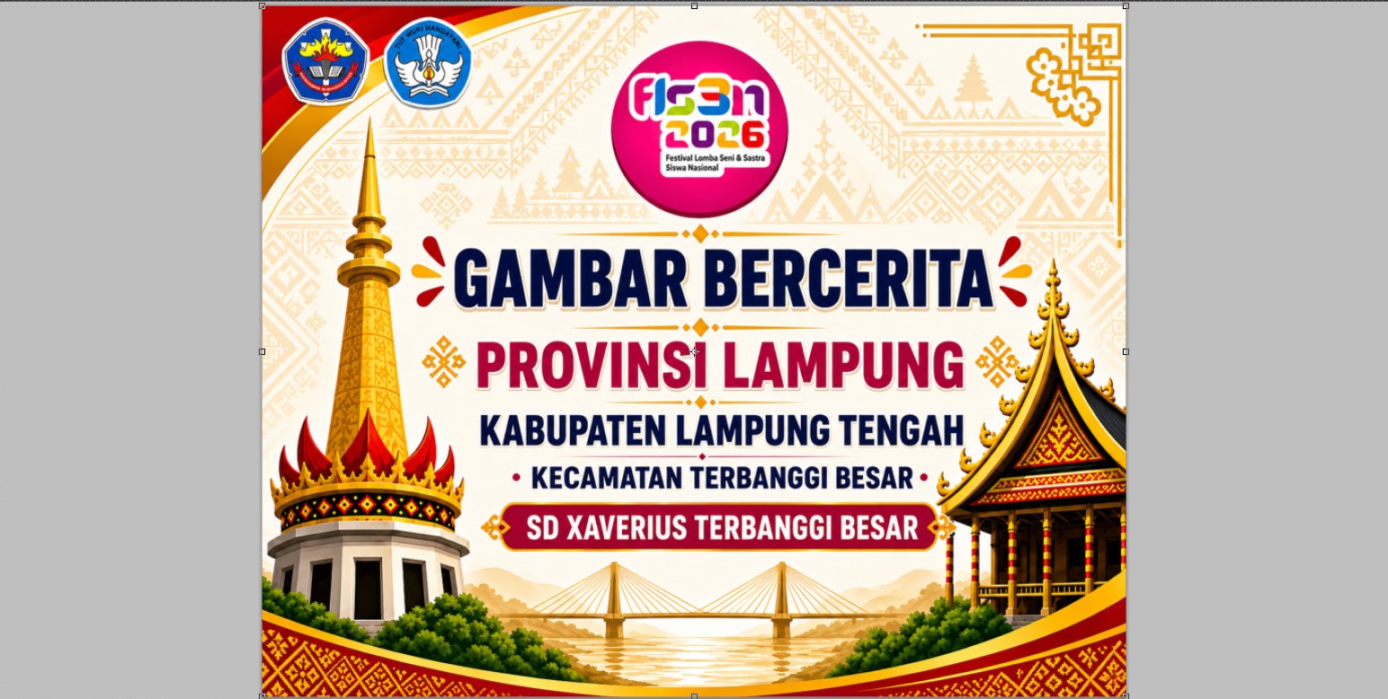 SD Xaverius Terbanggi Besar Mewakili Provinsi Lampung dalam Lomba FLS3N Tingkat Nasional Cabang Gambar Bercerita