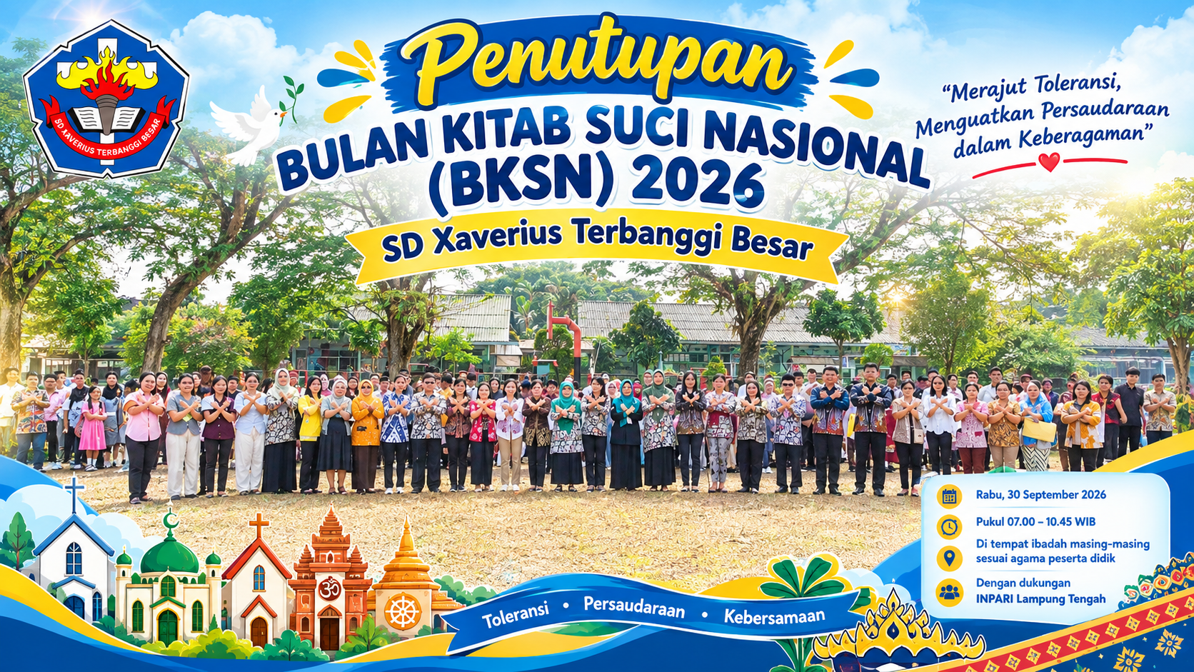 Penutupan Bulan Kitab Suci Nasional (BKSN) 2026 di SD Xaverius Terbanggi Besar: Merajut Toleransi, Menguatkan Persaudaraan dalam Keberagaman